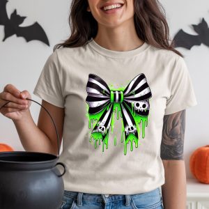 halloween glam bow t shirt